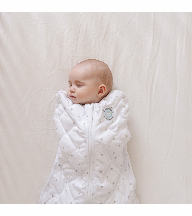Dreamland Baby Dream Weighted Swaddle (Gen 2) Classic Grey Stars, 06