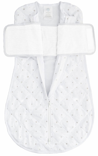 Dreamland Baby Dream Weighted Swaddle (Gen 2) - Classic Grey Stars, 0-6 months