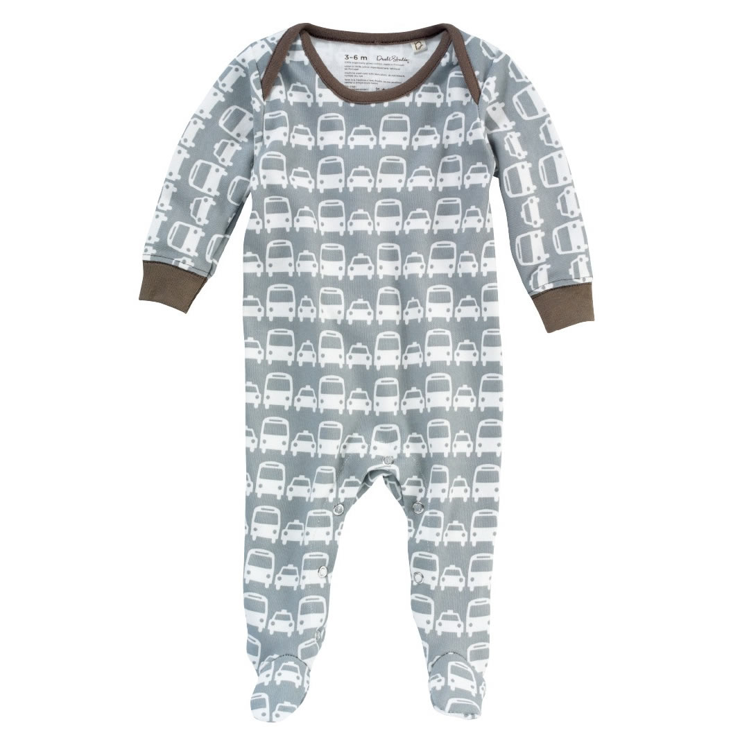 DwellStudio Cars Grey Playsuit 6-12 Mo