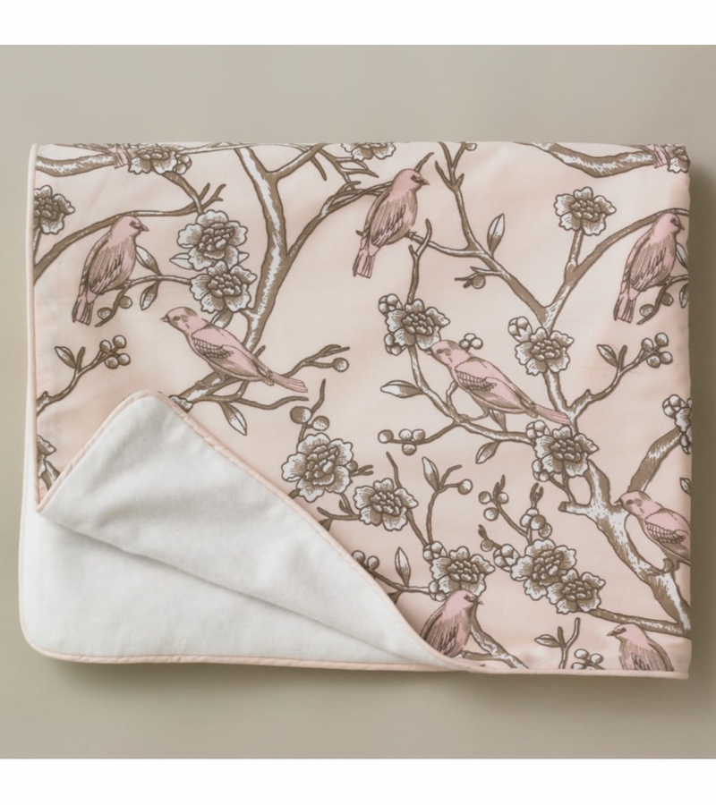 Bubble Knit Spot Stroller Blanket - Blush main image 1