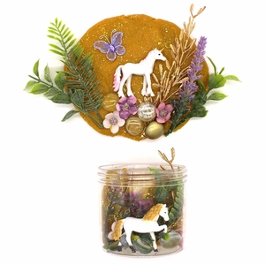 Earth Grown KidDoughs Play Dough-To-Go Jar - Unicorn Meadow (Scented)