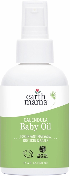 Earth Mama Calendula Baby Oil, 4 fl. oz.