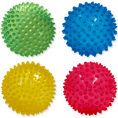 Edushape 4" See Through Sensory Ball- Set of 4
