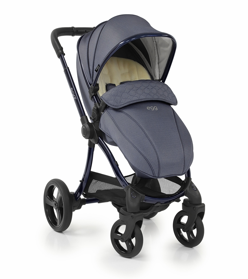 egg Strollers egg2 Stroller & Carry Cot Bundle Chambray