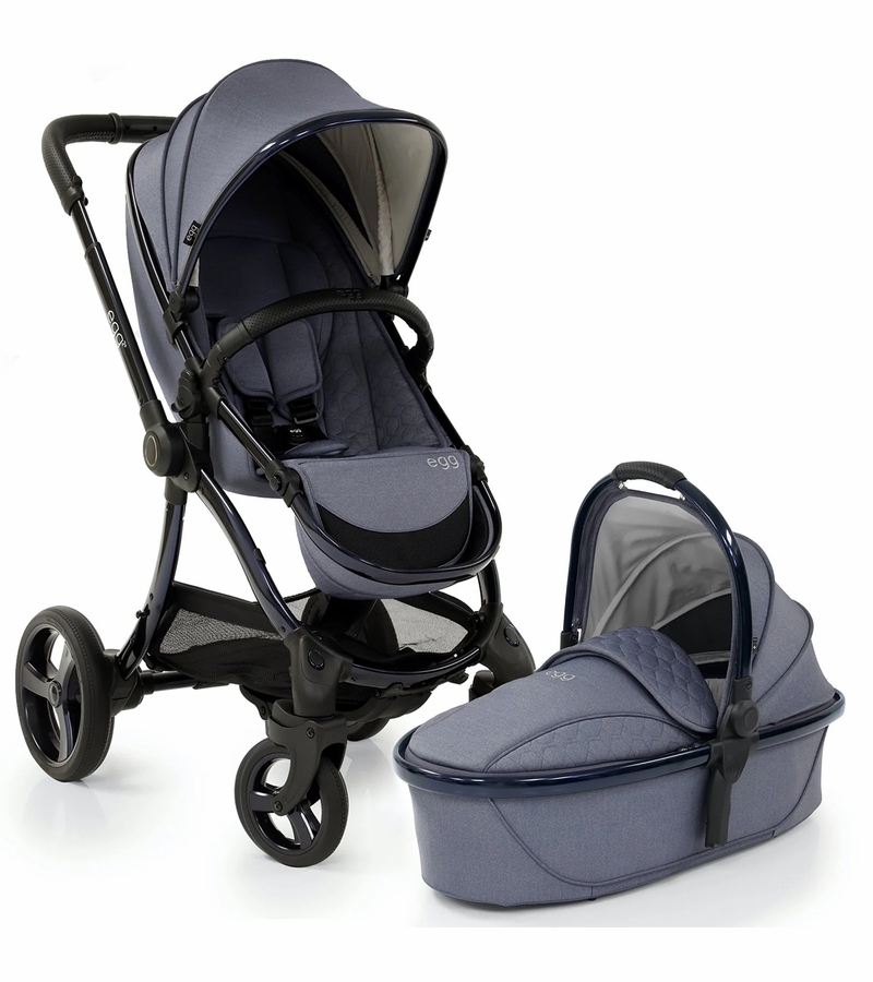 egg Strollers egg2 Stroller & Carry Cot Bundle Chambray