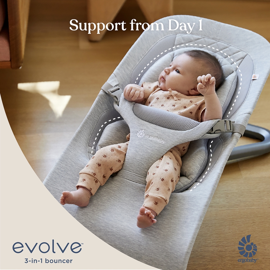 Ergobaby 3in1 Evolve Bouncer Light Grey