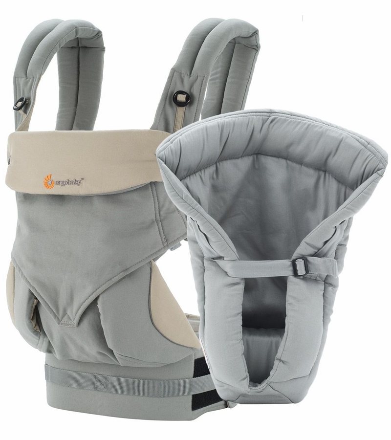 Ergobaby 360 Bundle of Joy Baby Carrier & Insert Grey