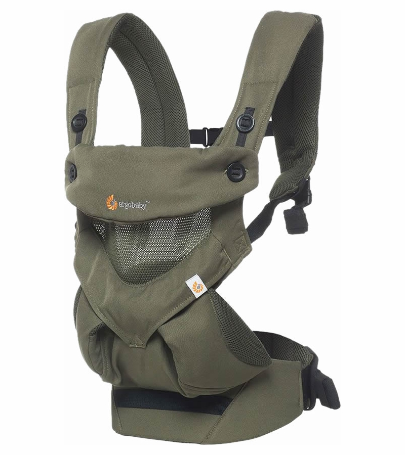 Ergobaby 360 Four Position Baby Carrier Cool Air Khaki Green