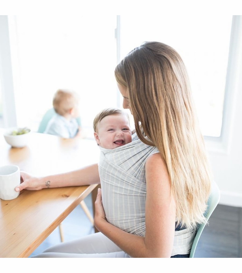 Ergobaby Aura Wrap Grey Stripe