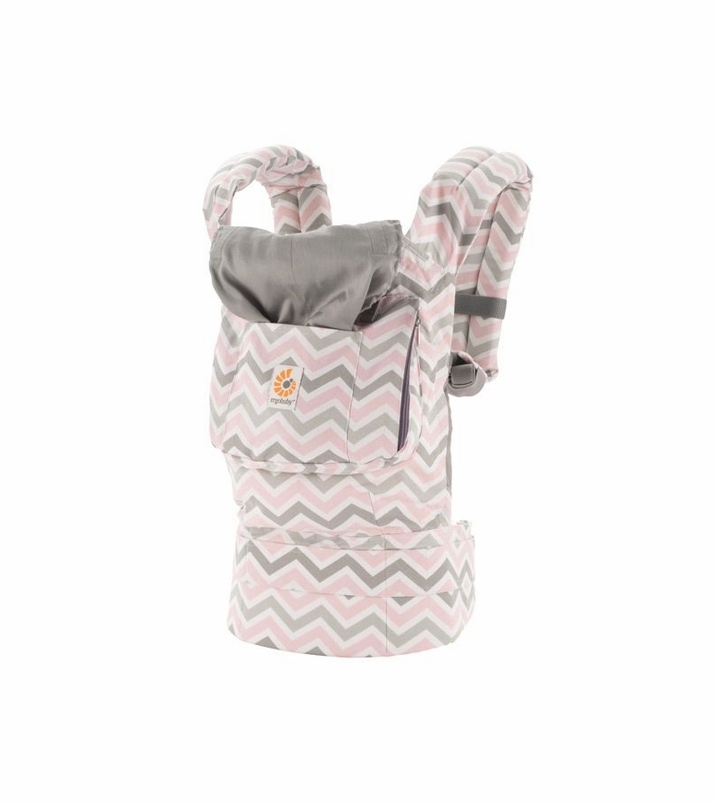 Ergobaby Carrier in Chevron Pink & Grey