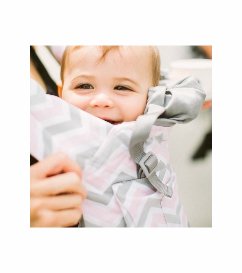 Ergobaby Carrier in Chevron Pink & Grey