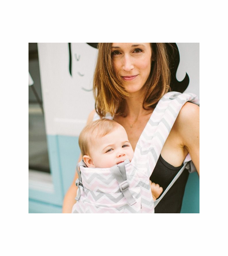 Ergobaby Carrier in Chevron Pink & Grey