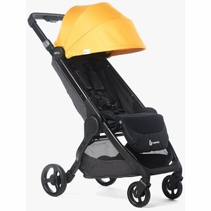 Ergobaby Metro+ Compact City Stroller Bundle - Black w/ Yellow Sunshade