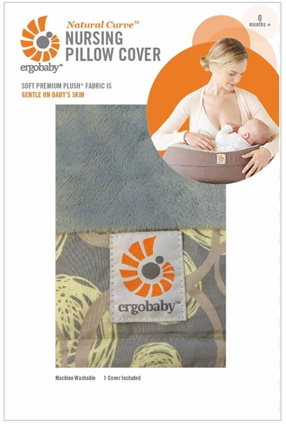 Ergobaby Natural Curve Nursing Pillow Cover - Yellow Swirl