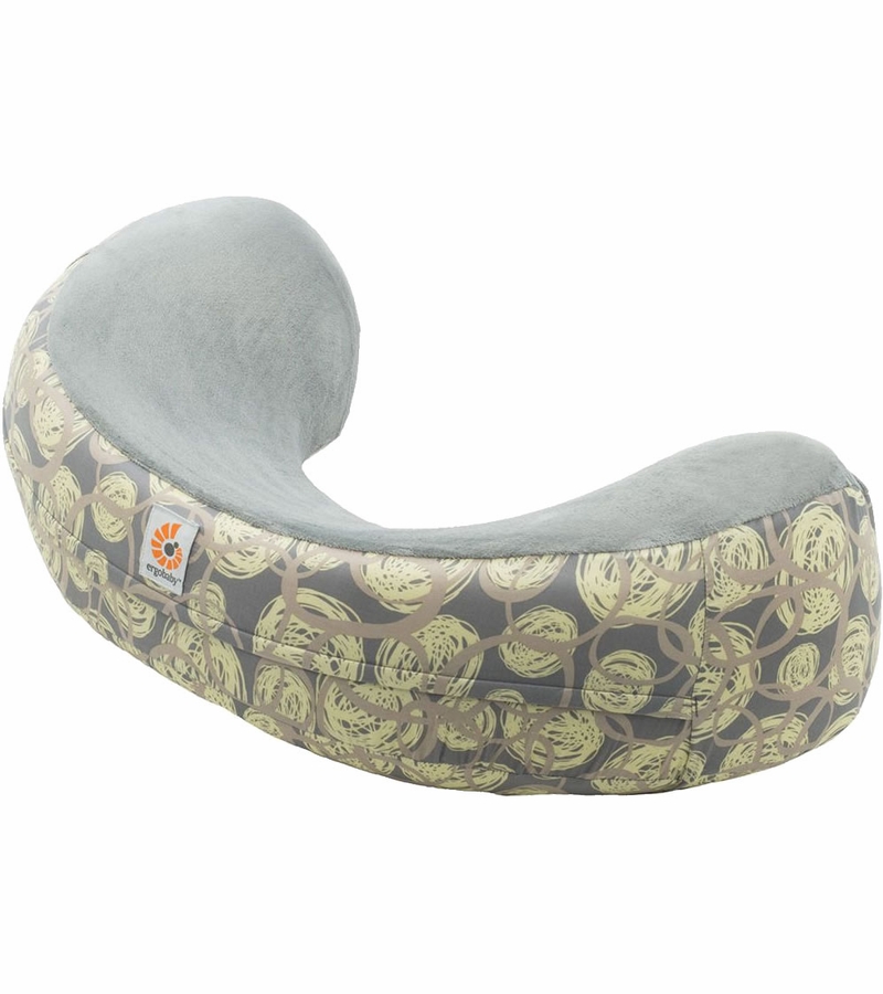 Ergobaby Natural Curve Nursing Pillow Cover Yellow Swirl