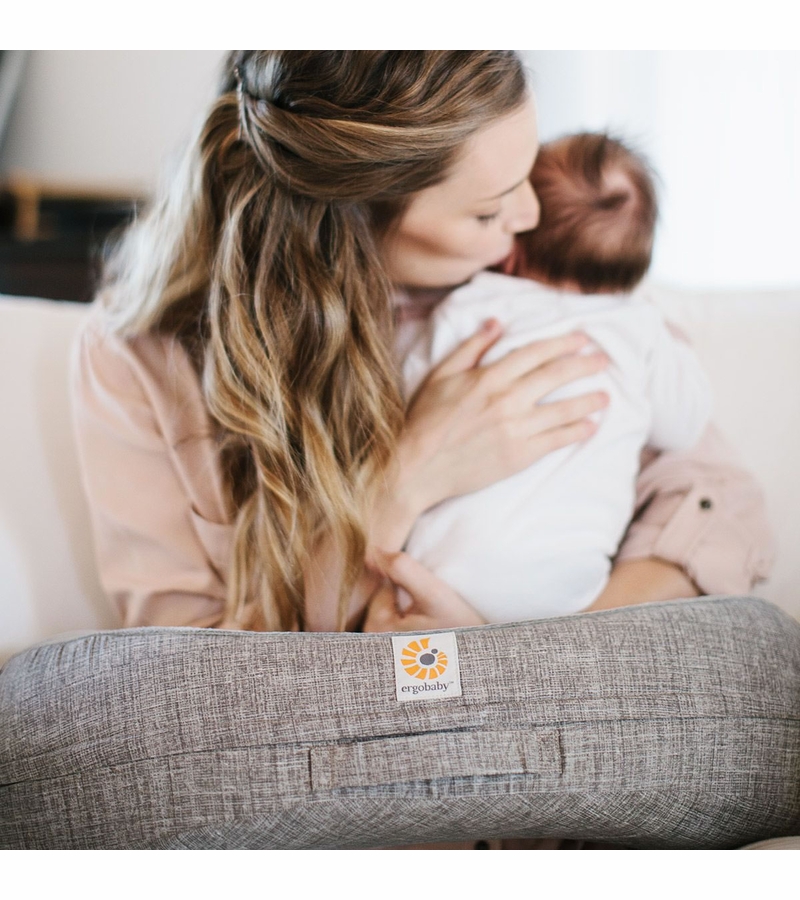 Ergobaby Natural Curve Nursing Pillow Heathered Grey