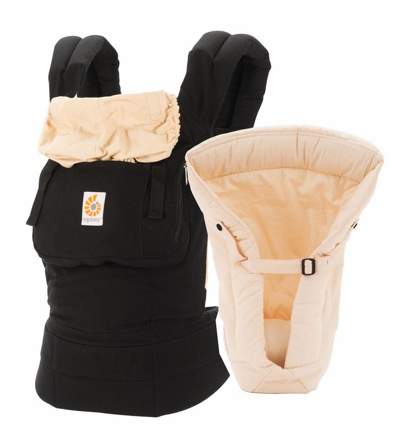 Ergobaby Original Bundle of Joy Baby Carrier with Insert Black Camel