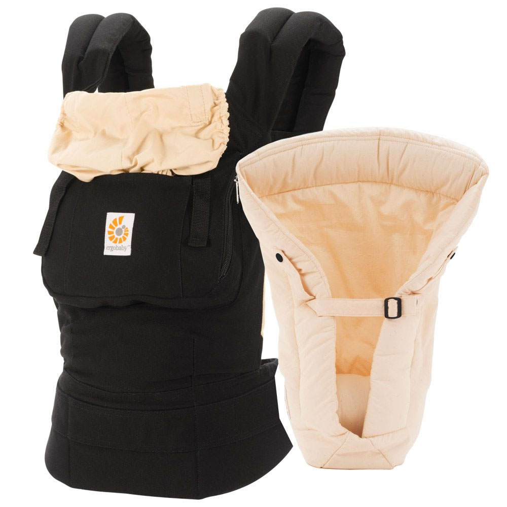 Ergobaby Original Bundle of Joy Baby Carrier with Insert Black Camel