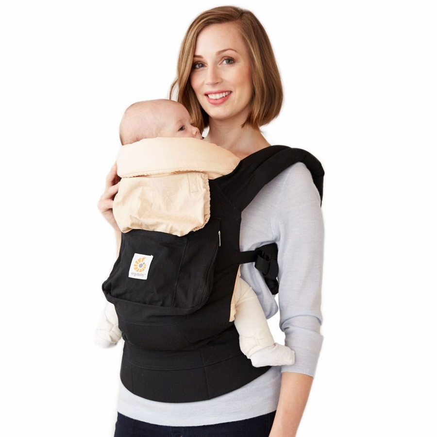 Ergobaby Original Bundle of Joy Baby Carrier with Insert Black Camel