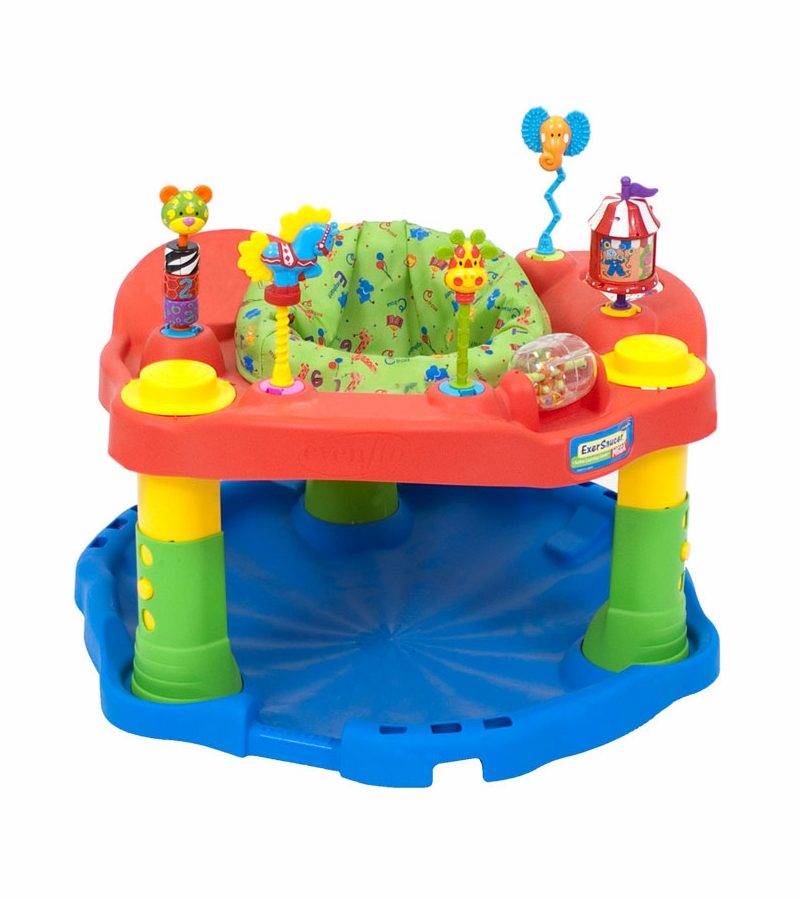 Evenflo ExerSaucer Deluxe Active Learning Center Green Circus