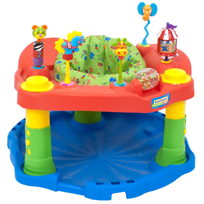 Evenflo ExerSaucer Deluxe Active Learning Center Green Circus
