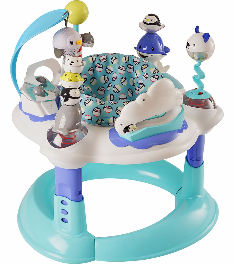Evenflo ExerSaucer Polar Playground Bouncing Activity Center