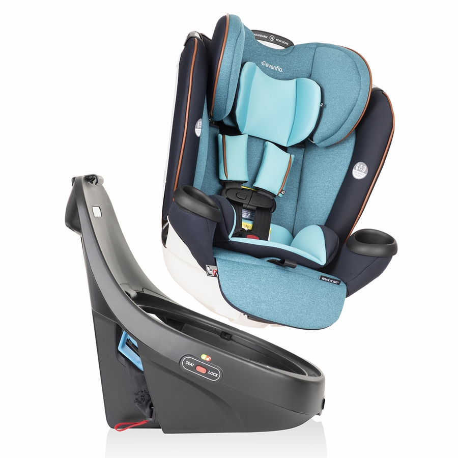 Evenflo GOLD Revolve360 Rotating AllInOne Car Seat Sapphire Blue