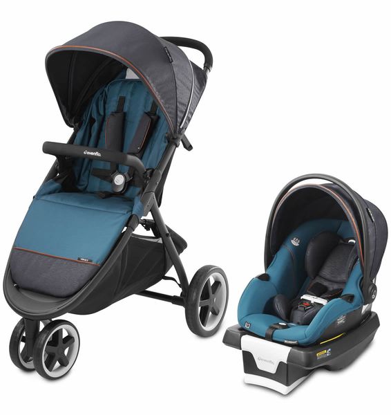 Evenflo GOLD SensorSafe Verge3 Smart Travel System with SecureMax Smart Infant Car Seat