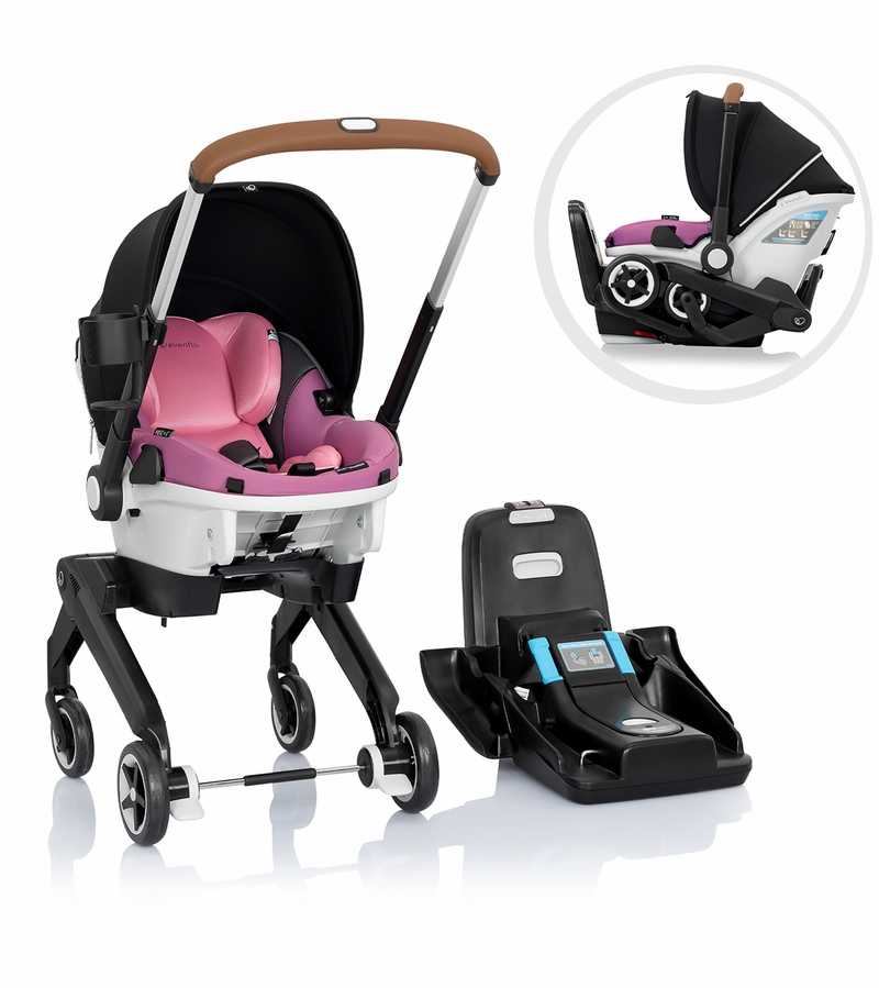 Evenflo GOLD Shyft DualRide Infant Car Seat and Stroller Combo Opal Pink