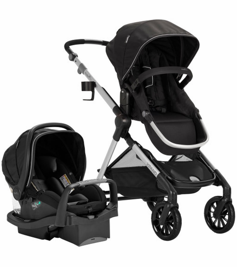 Evenflo Pivot Xpand Modular Travel System With SafeMax Infant Car Seat