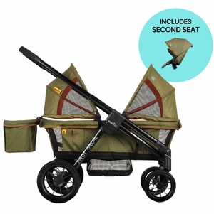 Evenflo Pivot Xplore All-Terrain Stroller Wagon + Second Seat Bundle - Gypsy