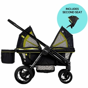 Evenflo Pivot Xplore All-Terrain Stroller Wagon + Second Seat Bundle - Wayfarer