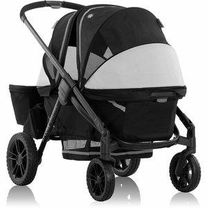 Evenflo Pivot Xplore Dreamz All-Terrain Stroller Wagon with Bassinet Insert - Jetsetter Black