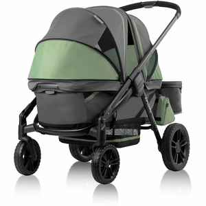 Evenflo Pivot Xplore Dreamz All-Terrain Stroller Wagon with Bassinet Insert - Voyager Green