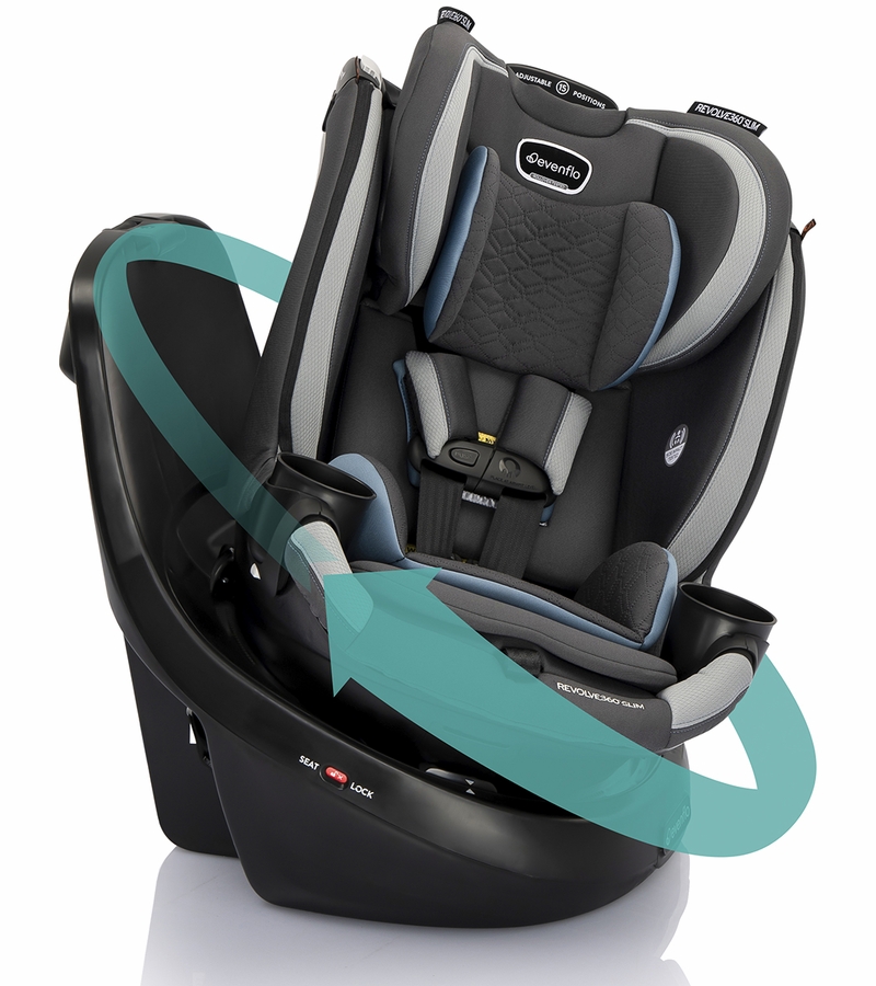 Evenflo Revolve360 Slim 2in1 Rotational Convertible Car Seat with