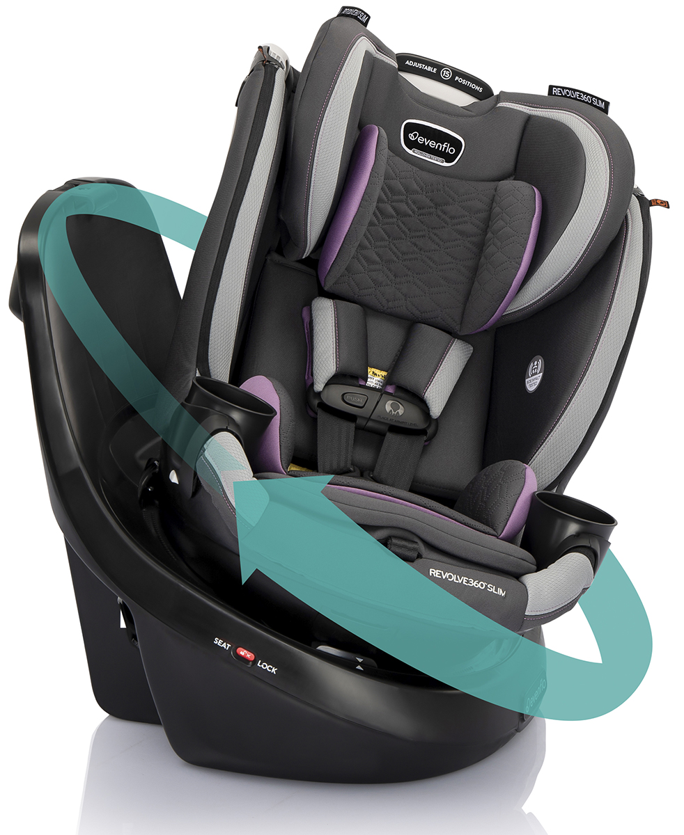 Evenflo Revolve360 Slim 2in1 Rotational Convertible Car Seat with