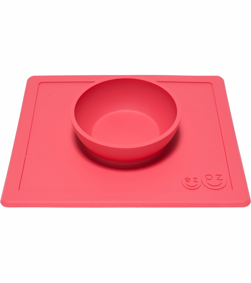 EZPZ Happy Mat Placemat & Bowl Coral