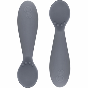 EZPZ Tiny Spoon, Twin Pack - Gray