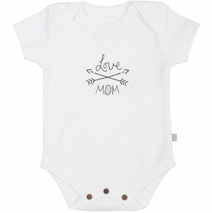 Finn+Emma Lap Shoulder Bodysuit, 9-12m - White