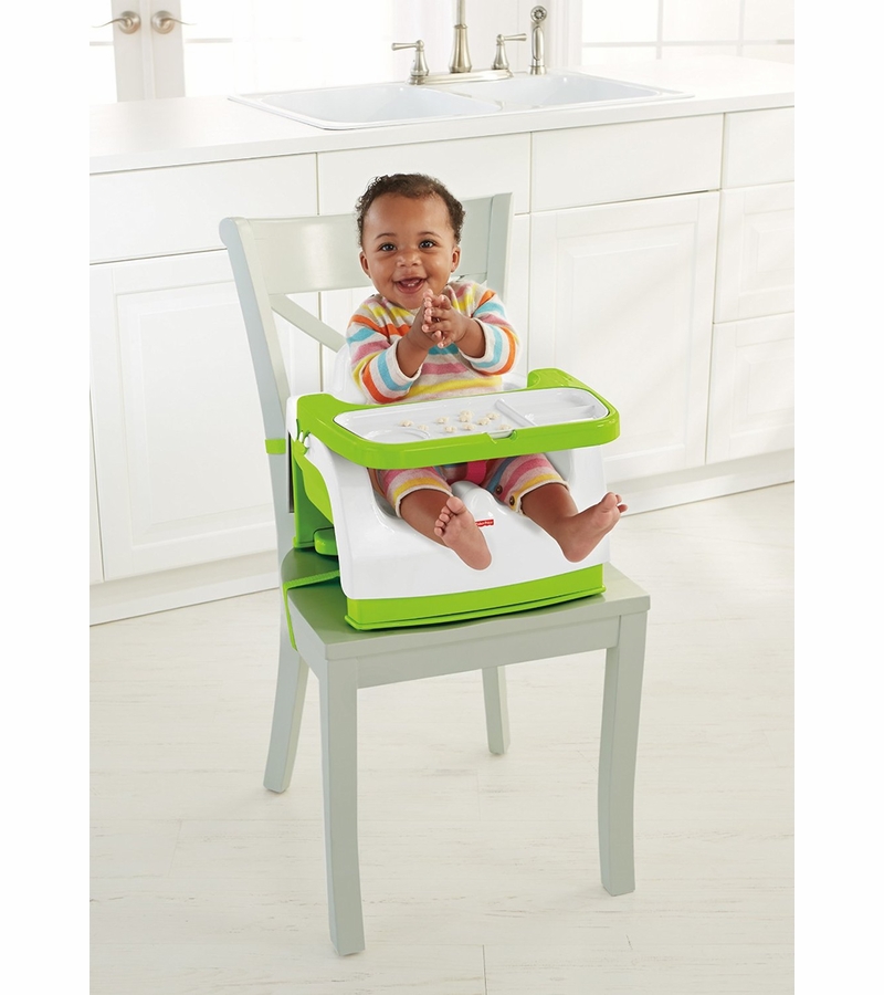FisherPrice GrowwithMe Portable Booster Chair Green