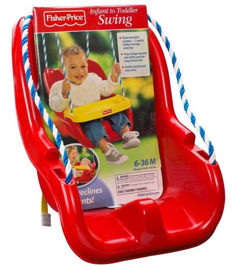 FisherPrice Infant To Toddler Swing in Red