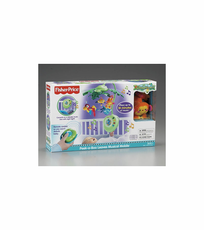 FisherPrice Rainforest PeekaBoo Leaves Musical Mobile