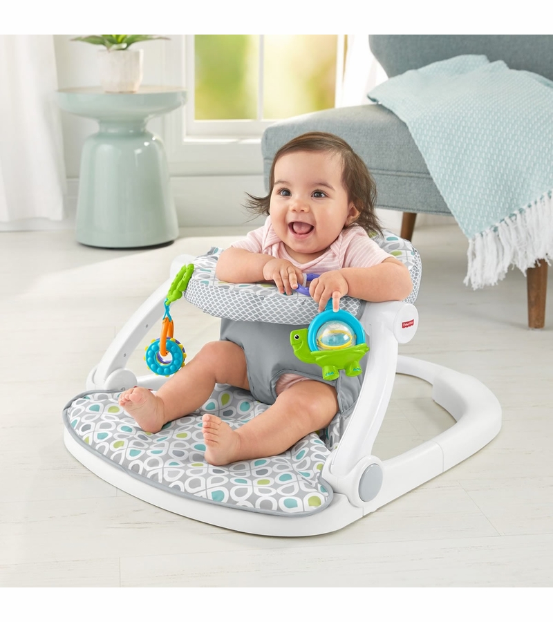 FisherPrice SitMeUp Floor Seat Honeydew Drop