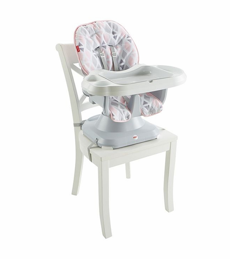 FisherPrice SpaceSaver High Chair Diamond Blush
