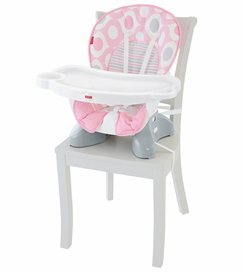 FisherPrice SpaceSaver High Chair Pink Ellipse