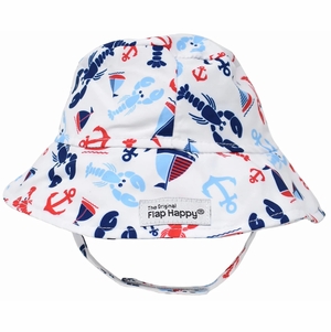 Flap Happy UPF50+ Bucket Sun Hat, Medium (6-12m) - Sunday Sails