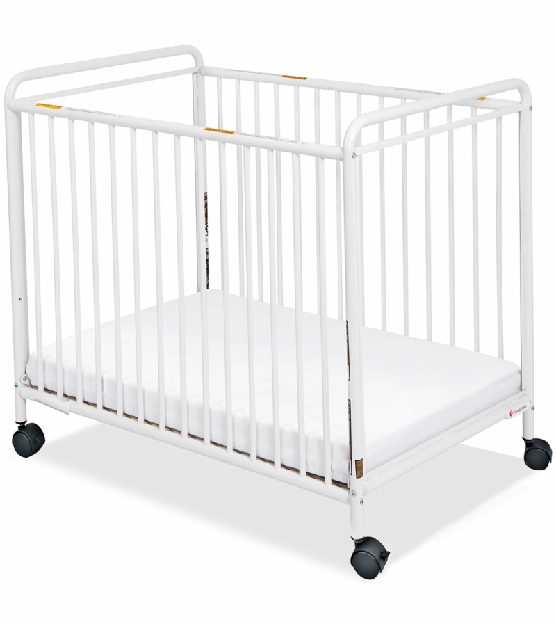 Foundations Chelsea Crib in White Clearview Ends