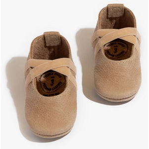 Freshly Picked Ballet Slipper Mini Sole V2, Size 3 - Weathered Brown