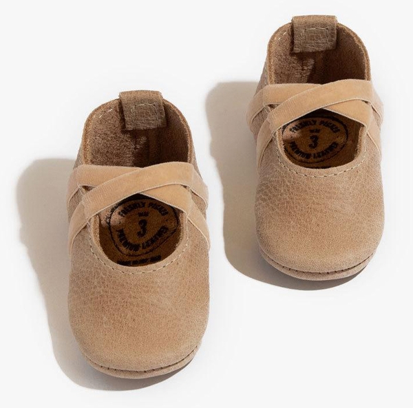 Freshly Picked Ballet Slipper, Size 2 - Weathered Brown