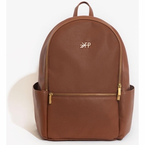 Freshly Picked Classic City Pack Backpack Diaper Bag - Cognac